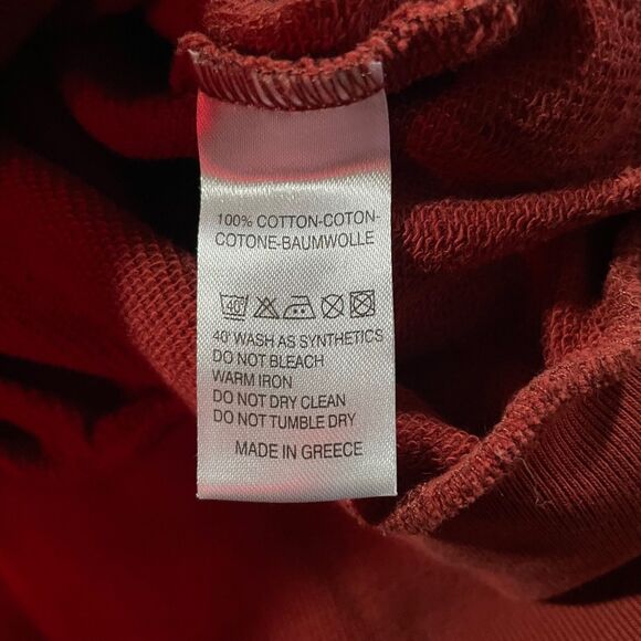 Paul Smith Cotton Zip Front Zebra Logo Hoodie Mens M Burnt Orange NO DRAWSTRING - Picture 6 of 7
